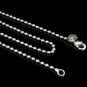 16-inch Silver Plated Bead Chain